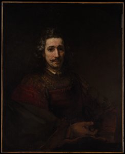 Man with a Magnifying Glass by Rembrandt van Rijn